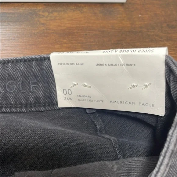 American Eagle Outfitters Black Denim Mini Skirt - Picture 8 of 10